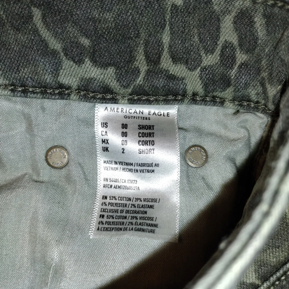 🙂Women's American Eagle Camouflage Mini Skirt Size 00 Y2K